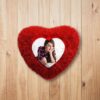 heart cushion red